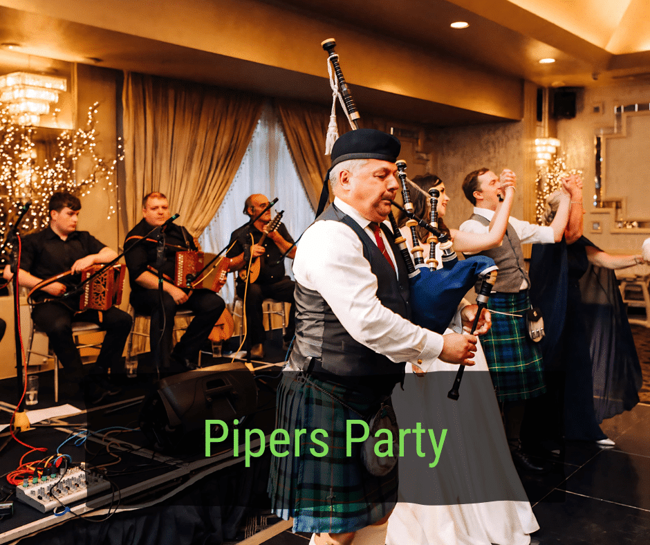 Bagpipers party hire