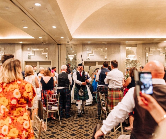 Hire a bagpiper for your wedding